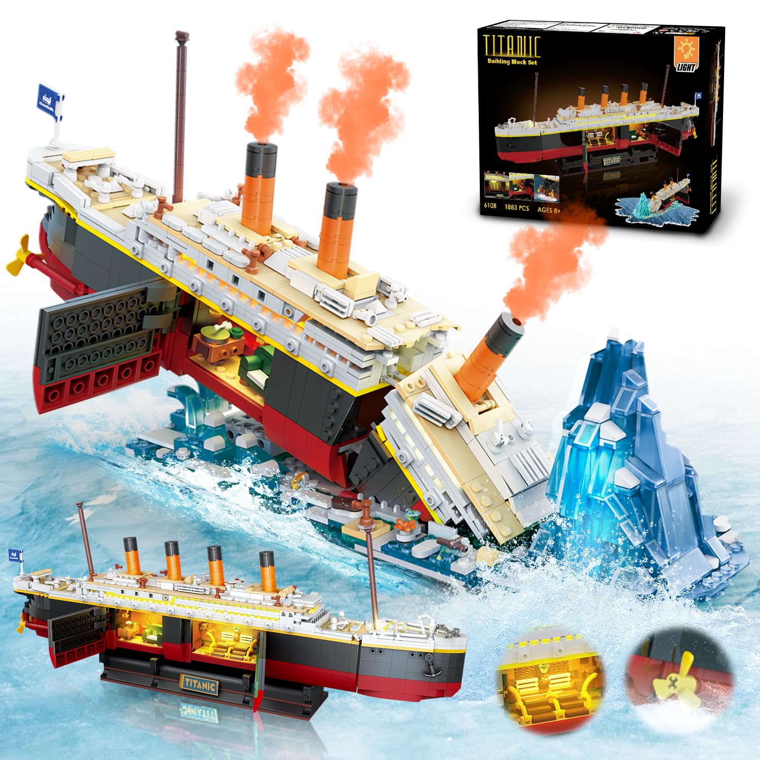 Science Olympiad - Titanic Building Set con LED-2 in