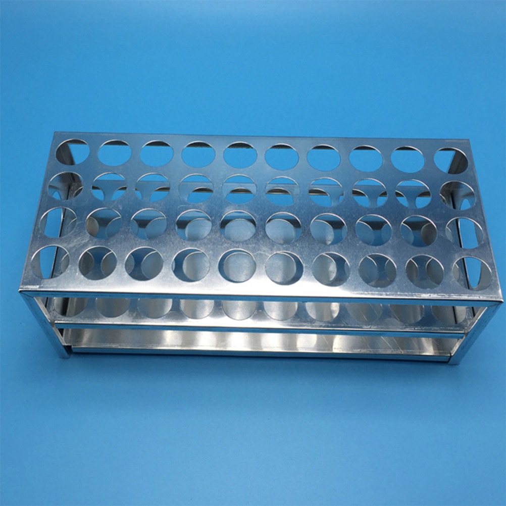 Science Experiment - Portaprovette in alluminio, con 40 fori,